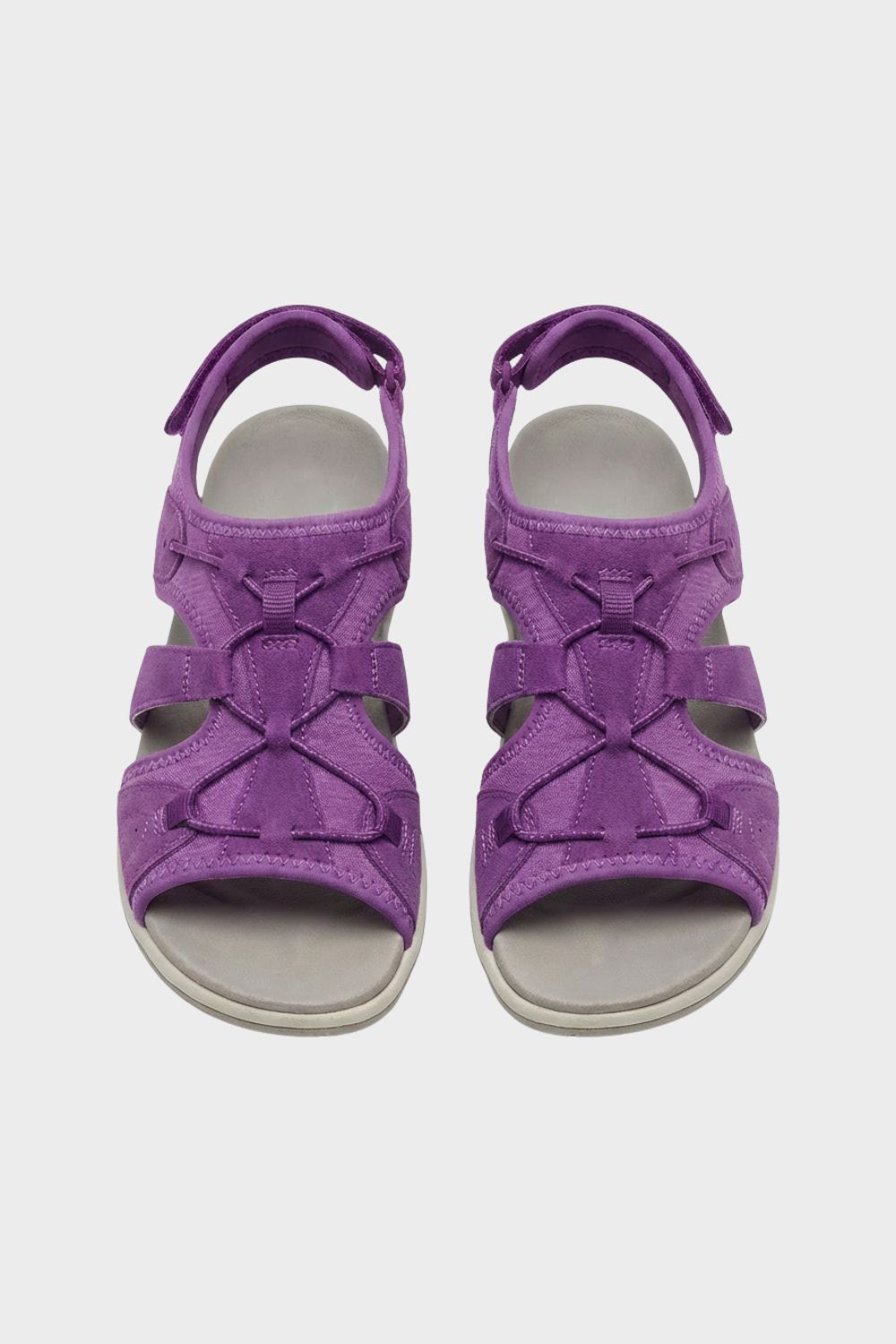 Sandalen Damen mit Klettverschluss und Riemen