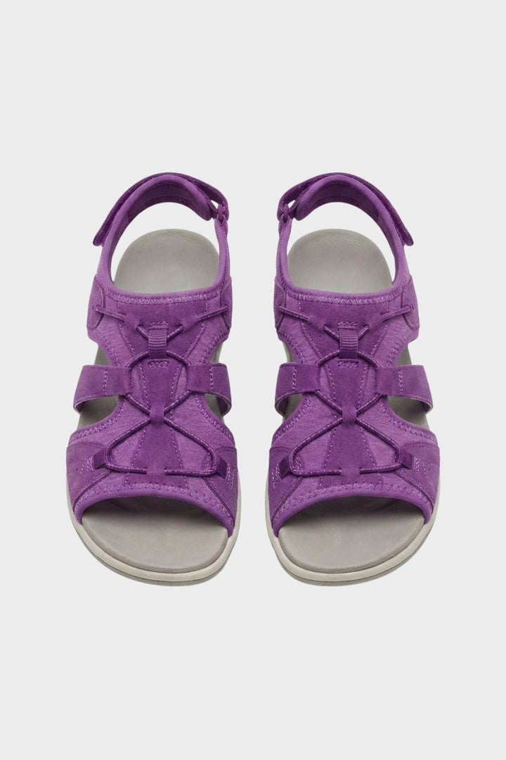 Sandalen Damen mit Klettverschluss und Riemen