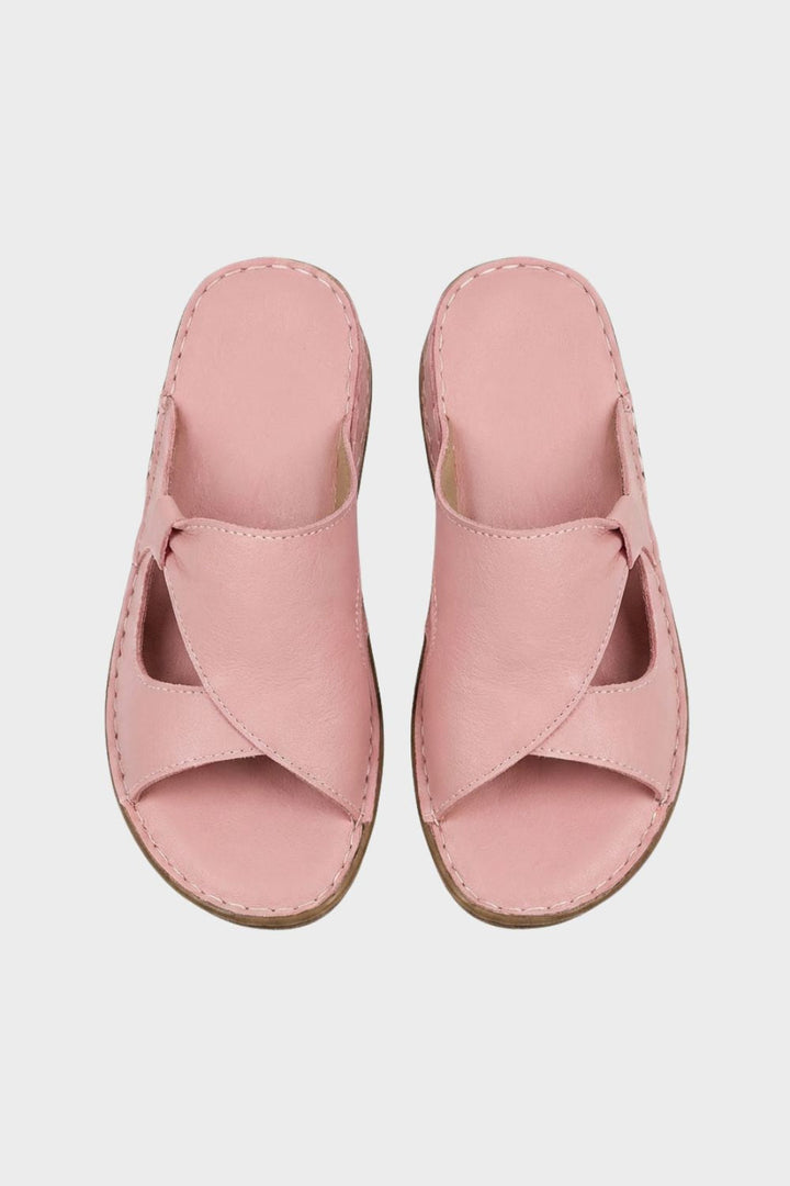 Sandalen Damen Pantoletten mit Kreuzriemen