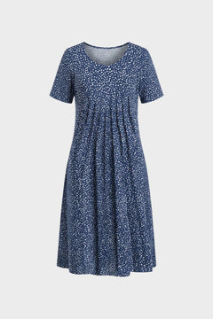 Blau mit Punkten