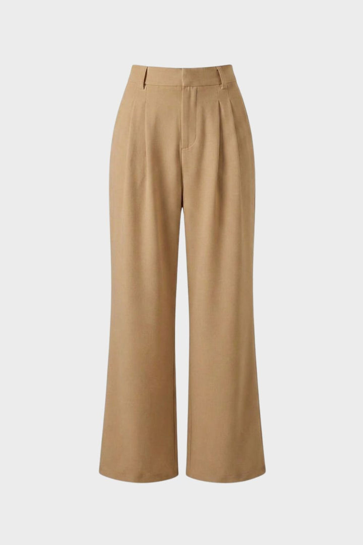 Stoffhose Damen Weite Hose mit Hoher Taille