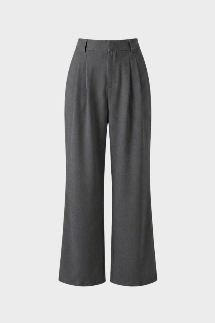 Stoffhose Damen Weite Hose mit Hoher Taille