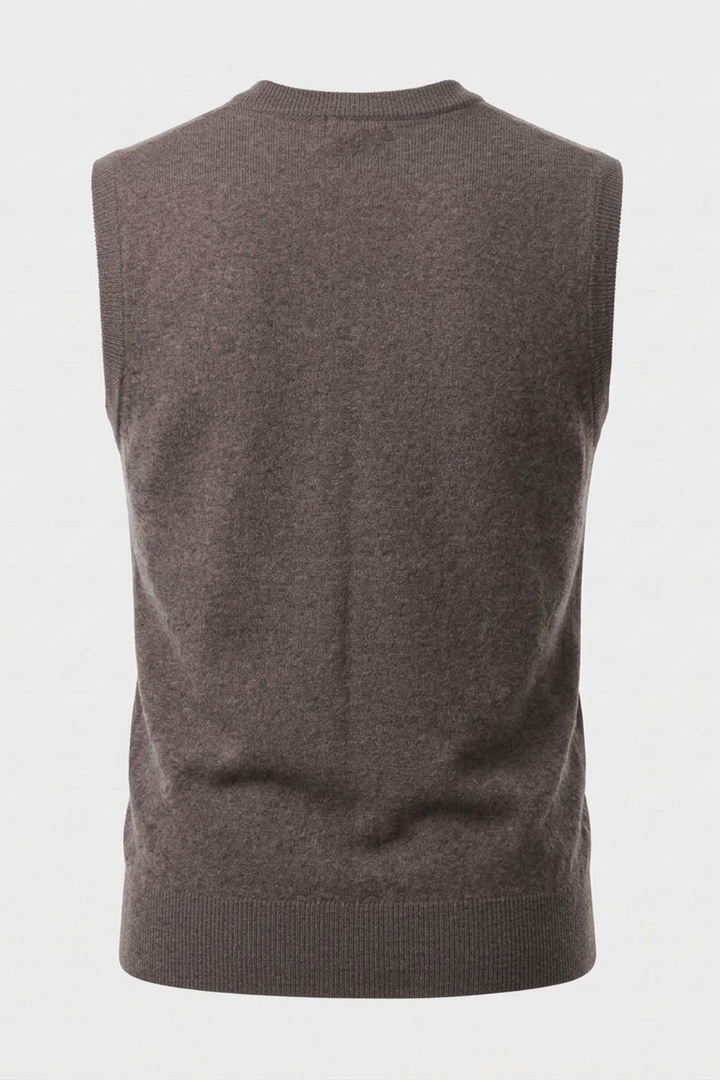 Strickweste Herren mit V-Ausschnitt und Knopfleiste