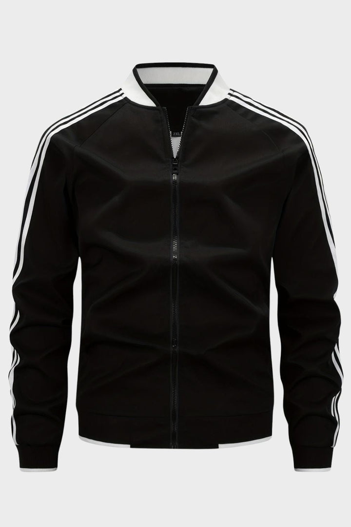 Trainingsjacke Herren mit Reißverschluss und Stehkragen