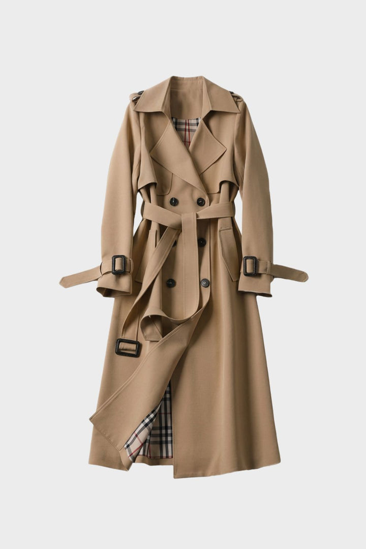 Trenchcoat Damen mit Gürtel und Doppelreihe