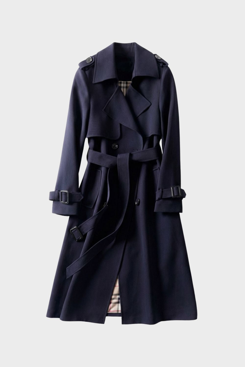 Trenchcoat Damen mit Gürtel und Doppelreihe