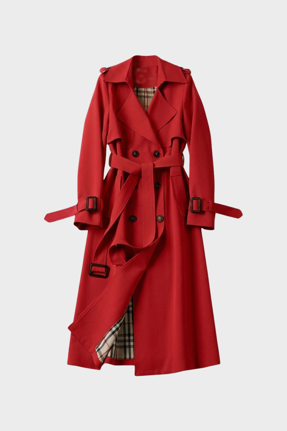 Trenchcoat Damen mit Gürtel und Doppelreihe