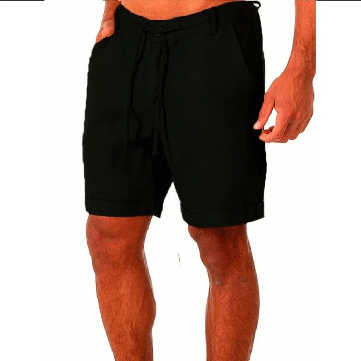 Herren Leinen Shorts | Leicht – Profil-Ansicht