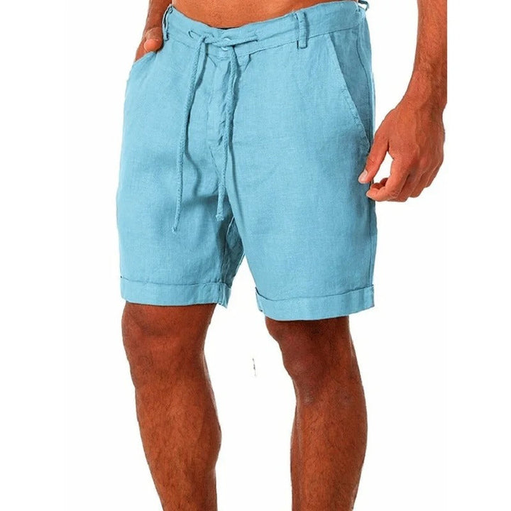 Herren Leinen Shorts | Leicht – Detail-Ansicht