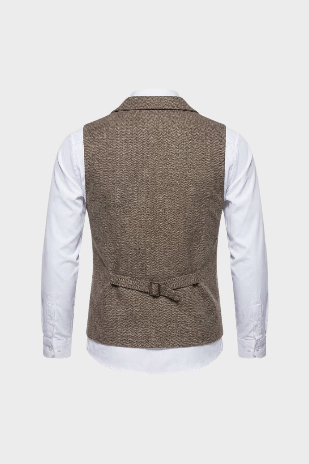 Weste Herren Anzugweste mit Knopfleiste und Taschen